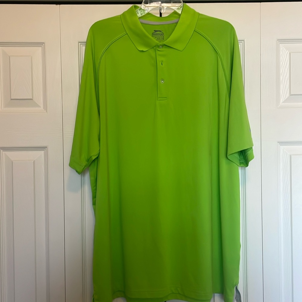 Mens Slazenger Golf Polo. XXL. Great condition. Color Lime Green